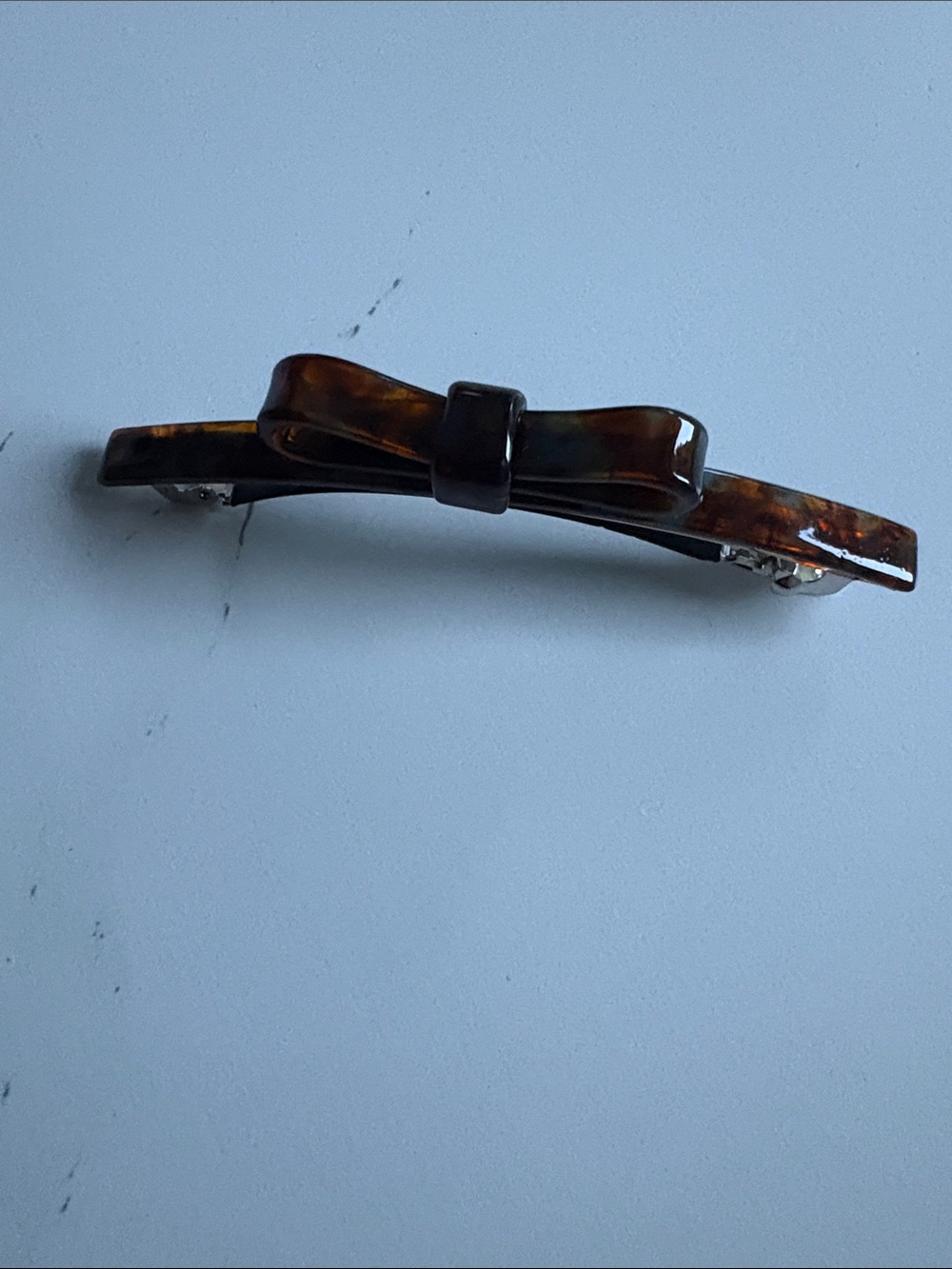 Tortoiseshell Bow Hair Barrette